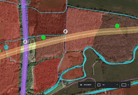 Großflächige Standortsuche und Planung mit Satellitenbildern